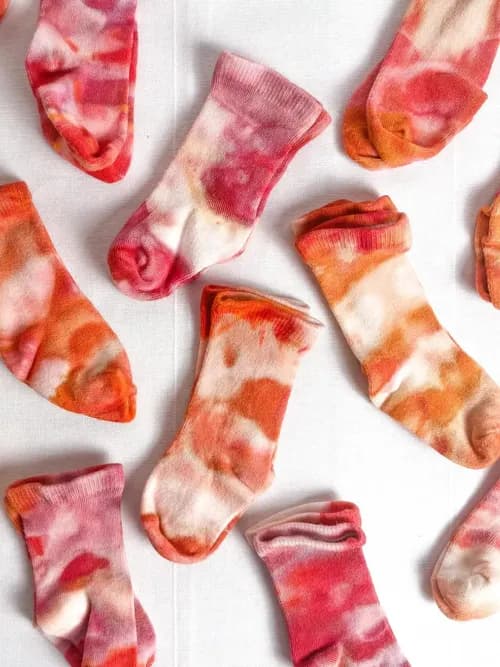 Herbal Dyed Baby Socks — Pair